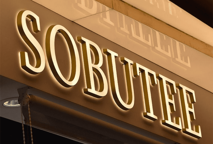 restaurants signboard